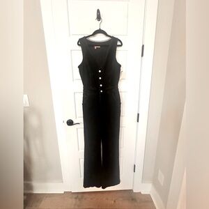 Black Denim Jumpsuit